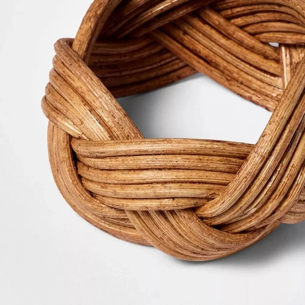 2pk Braided Woven Rattan Napkin Rings‎ - Threshold Studio McGee, Target
